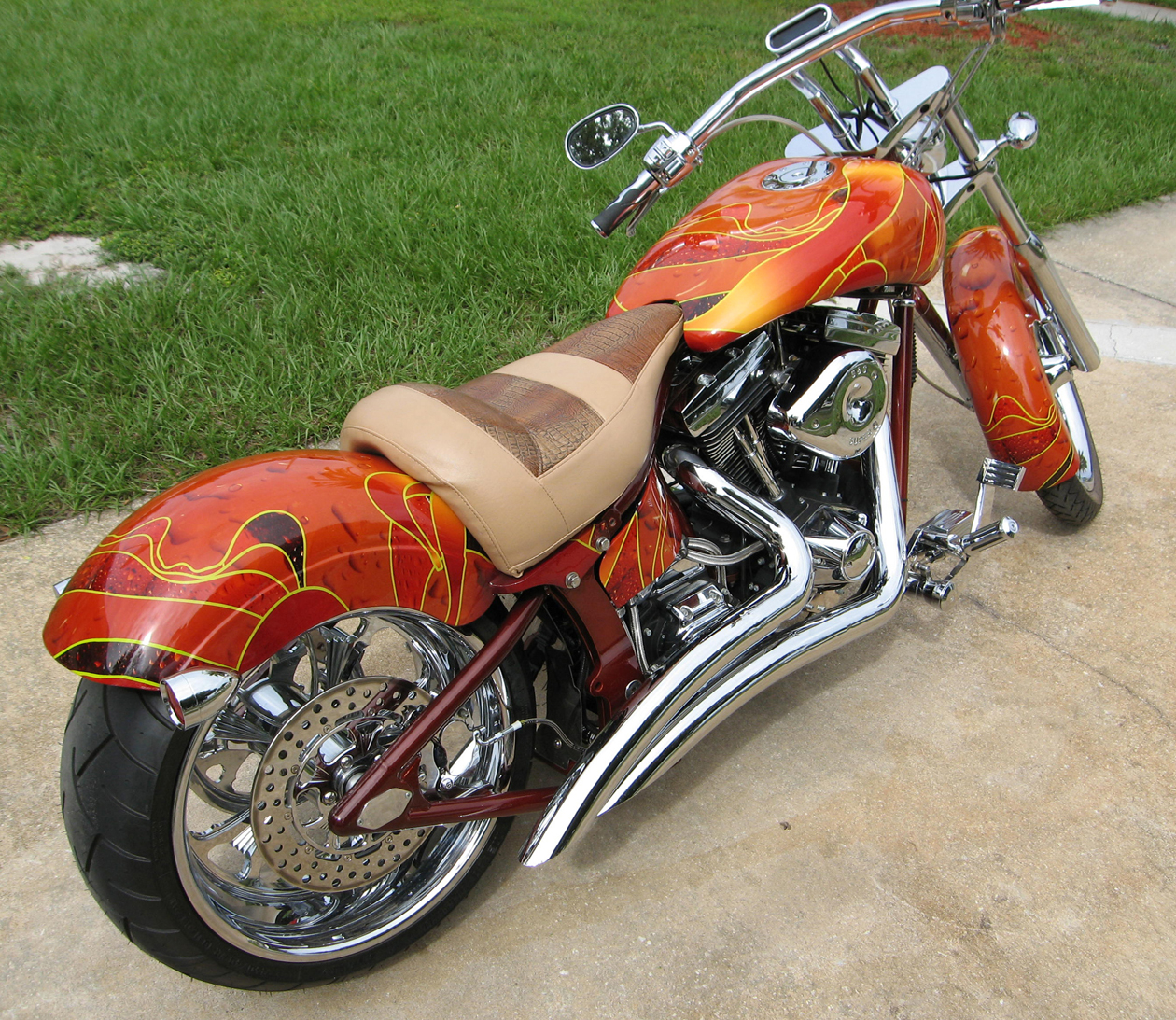 Custom Chopper made with sublimation printing